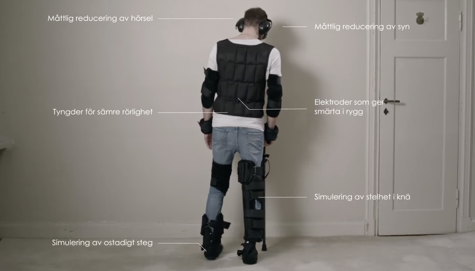 Se gärna informationsfilmen från Myndigheten för civilt försvar, om hur det är att ha begränsade förmågor vid en brand. 